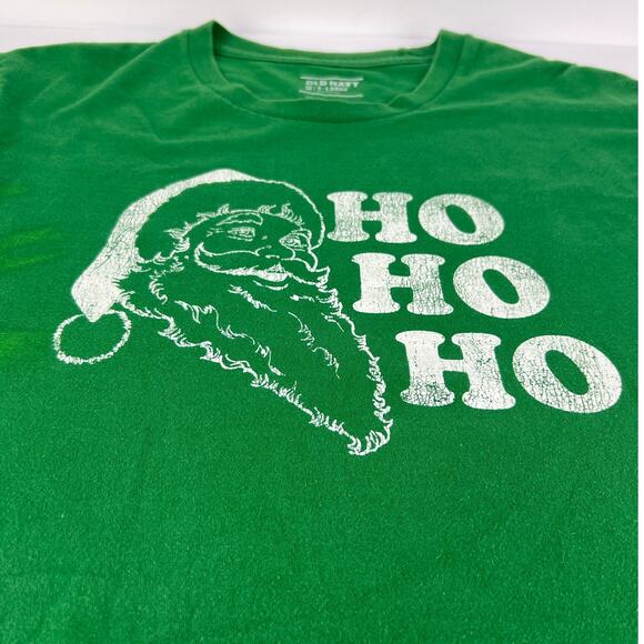 Old Navy XL men's holiday graphic Novelty t-shirt "Ho Ho Ho" Santa Claus FUNNY - Picture 4 of 9